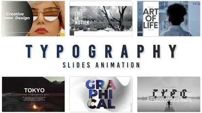 Typography Slides Titles template preview