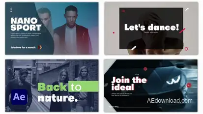 Typography Slides Titles template preview