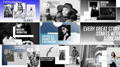 Typography Slides | AE Titles template preview