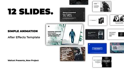 Typography Slides | After Effects Titles template preview