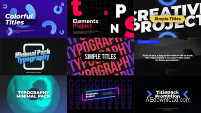 Typography Slides Vol.01 Elements template preview