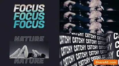 Typography Slideshow For Promo Openers template preview