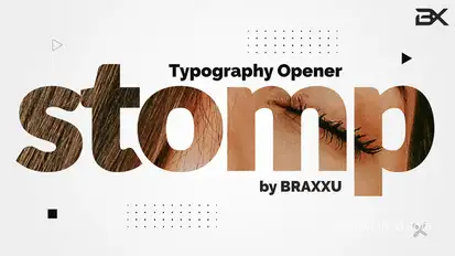 Typography Stomp Opener Openers template preview