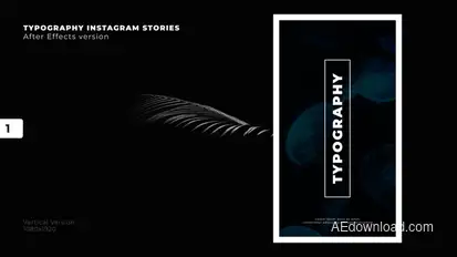 Typography Stories Titles template preview