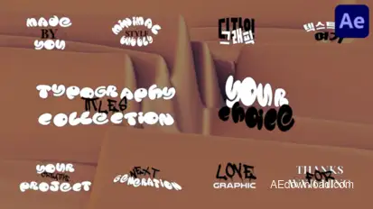 Typography Title | After Effects Titles template preview