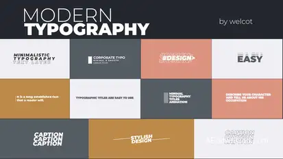 Typography Titles 1.0 | After Effects Titles template preview