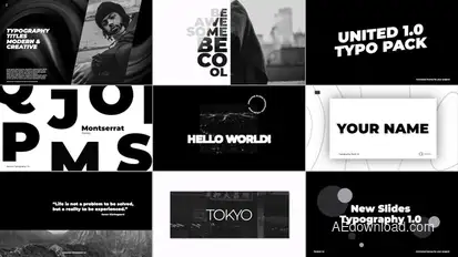 Typography Titles 1.0 | After Effects Titles template preview