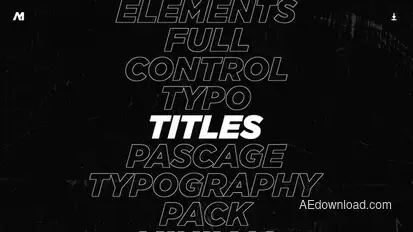 Typography Titles 2.0 | After Effects Titles template preview