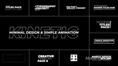 Typography Titles 2.0 | After Effects Titles template preview