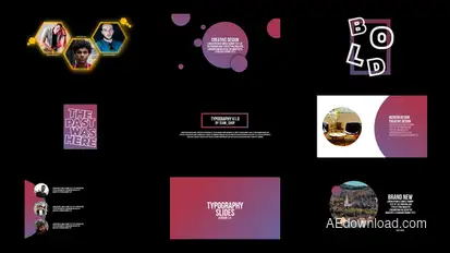 Typography Titles Titles template preview