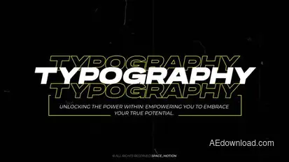 Typography Titles _AE Titles template preview