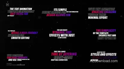 Typography Titles  AE Titles template preview