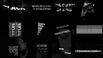 Typography Titles | After Effects Titles template preview
