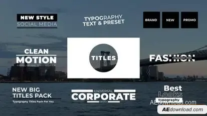 Videohive Typography Titles | After Effects 40252554 Titles template preview