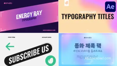 Typography Titles | After Effects Titles template preview