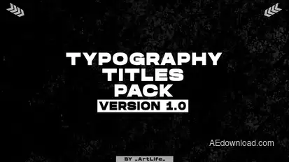 Typography Titles | After Effects Titles template preview