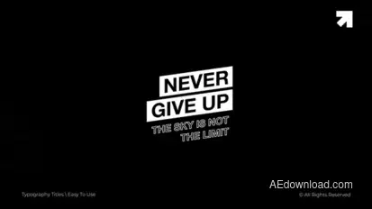 Typography Titles | After Effects Titles template preview