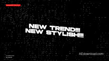 Typography Titles | After Effects Titles template preview