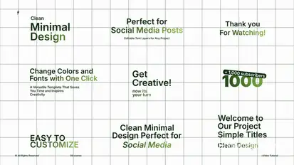 Typography Titles | After Effects Titles template preview