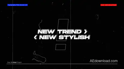 Typography Titles + RGB | After Effects Titles template preview