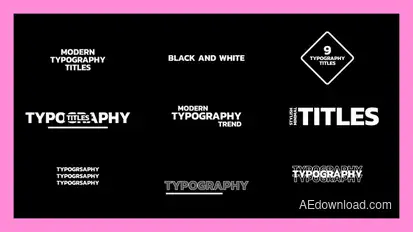Typography Titles Text Titles template preview