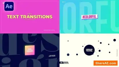 Typography Transitions Openers template preview