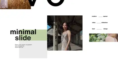 Typography Video Slideshow Video Displays template preview