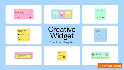 UI Creative Widget Elements template preview