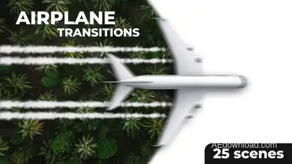 Ultimate Airplane Transitions Pack Elements template preview