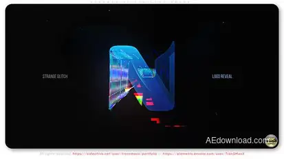 Ultimate Glitch & Twitch Logo Reveal Logo Stings template preview