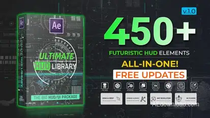 Ultimate HUD Library Elements template preview