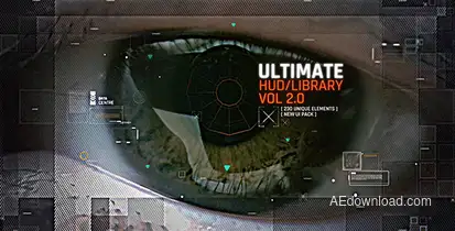 Ultimate HUD Library vol. 2/ Digital Transitions/ Dron Interface/ Sci-fi and Technology/ Line/ Point Elements template preview