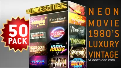 Ultimate Youtube 3D Titles Logo Openers Pack Logo Stings template preview