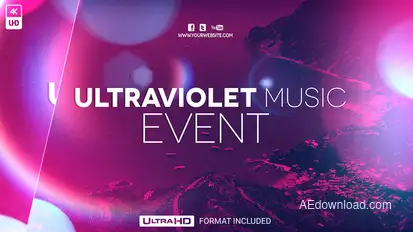Ultraviolet Music Party Openers template preview