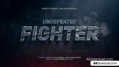Undefeated Fighter Titles template preview
