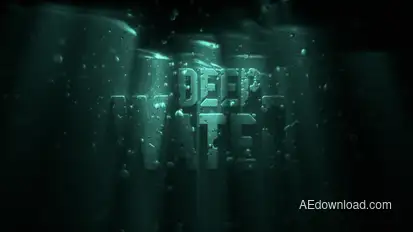 Under Water Logo Logo Stings template preview