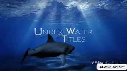 Under Water Titles Titles template preview