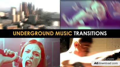 Underground Music Transitions | After Effects Elements template preview