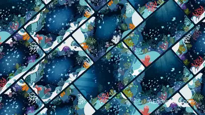 Undersea Background Elements template preview