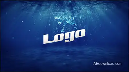 Underwater Logo Animation Logo Stings template preview