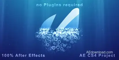 Underwater Logo Reveal and Dispersion Logo Stings template preview