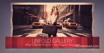 Unfold Gallery Video Displays template preview