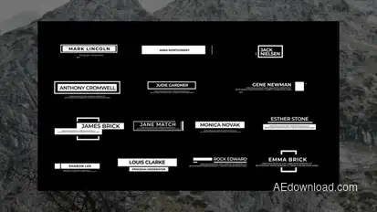 Unique News Titles Animation Elements template preview