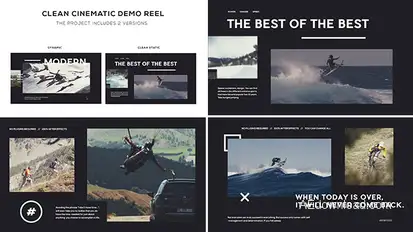 Unique Promo Video Displays template preview