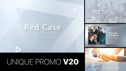 Unique Promo v20 | Corporate Presentation Video Displays template preview