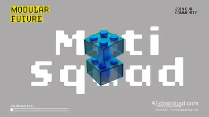 Unique Typography Video Displays template preview