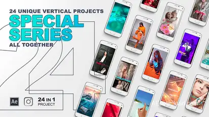 Unique Vertical Projects 24 In 1 Product Promo template preview