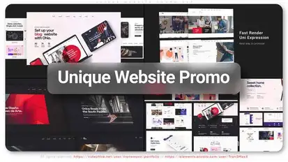 Unique Website Promo Product Promo template preview