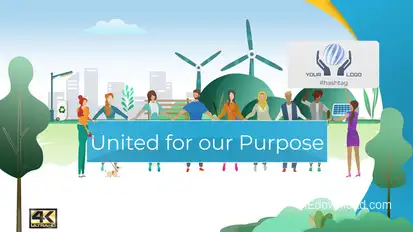 United People for a Purpose / Awareness Campaign Openers template preview