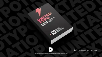 United Typo 220 Text Animation Titles template preview